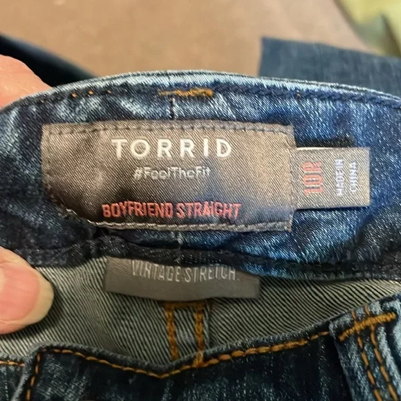 Torrid Boyfriend Straight Vintage Stretch 10R - Picture 5 of 5